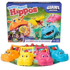 Hungry Hungry Hippos Giant Edition | Oversized Action Game