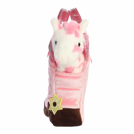 Fancy Pals: Giddyup Boot Pink – Plush & Carrier Set