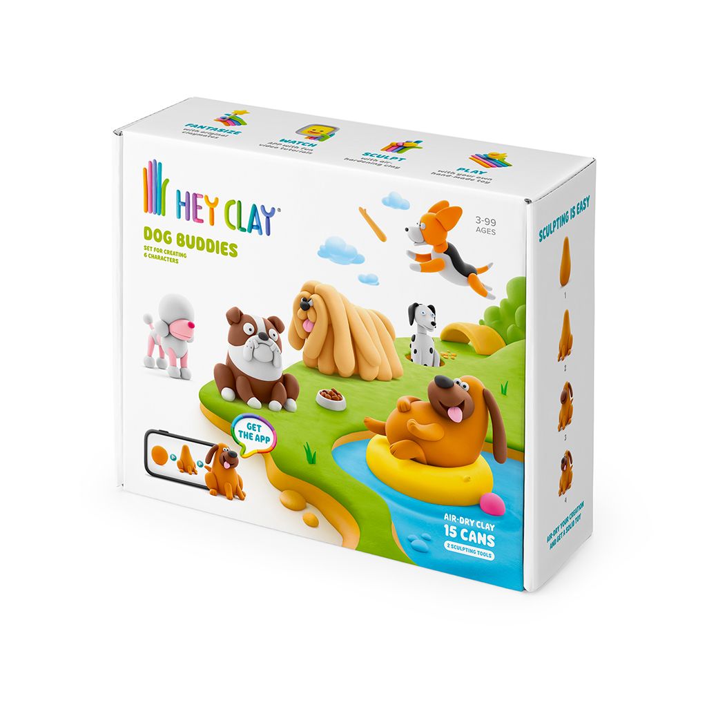 Hey Clay Dog Buddies – Sculpt & Display Clay Craft Kit