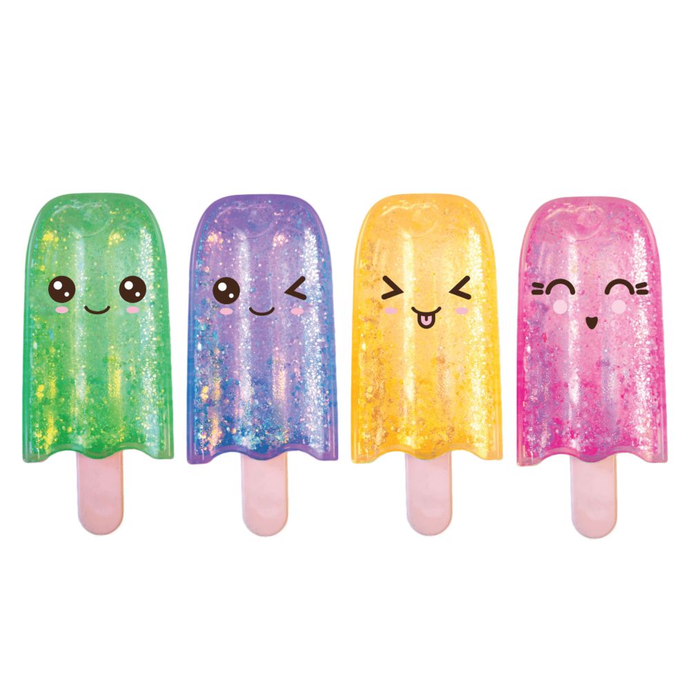 Squishy Glitter Pops Sensory Fidget Toy - Assorted Colors