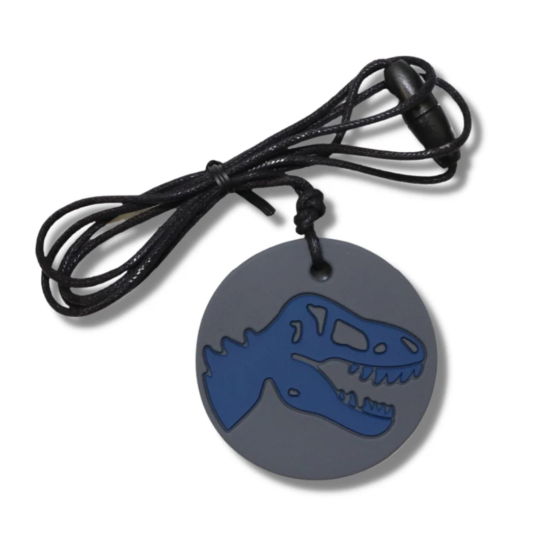 Dino Pendant Grey and Blue