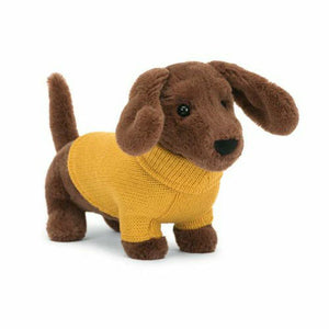 Sweater Sausage Dog Yellow