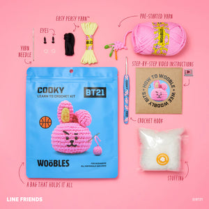 The Woobles Cooky Crochet Kit – DIY Plush Craft