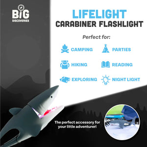 LifeLight Shark | LED Carabiner Flashlight for Kids