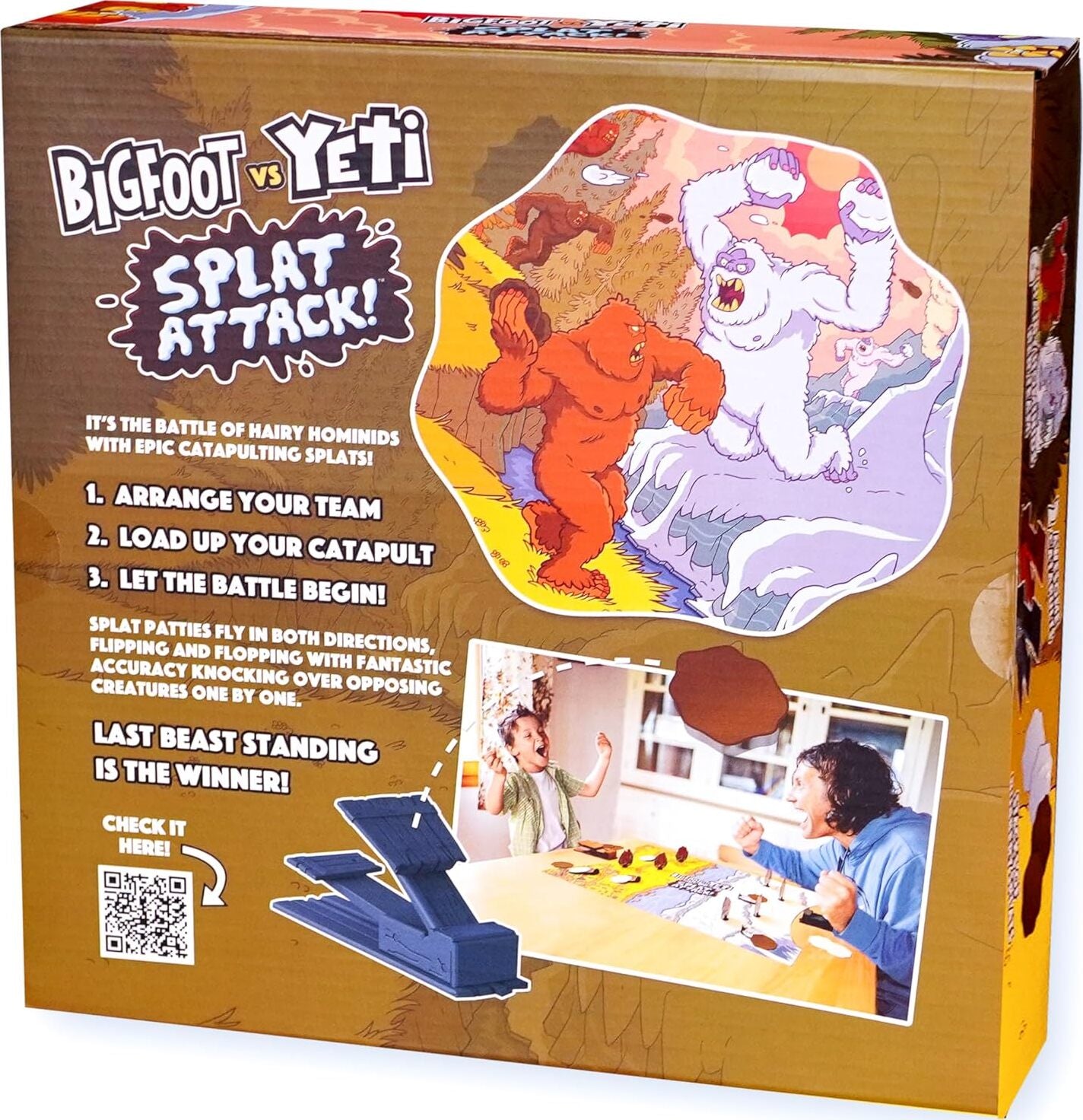BigFoot vs Yeti - Splat Attack! Game - Gingerbread House Toys