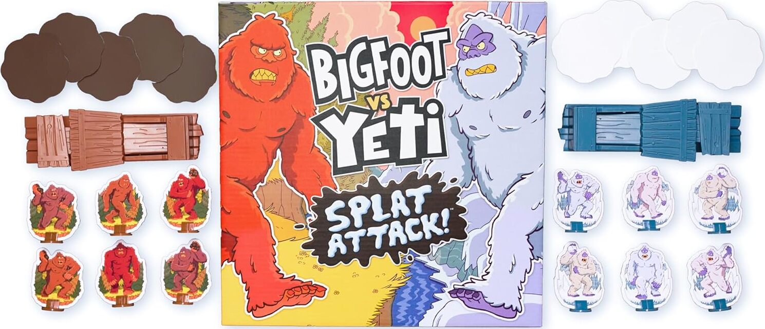 BigFoot vs Yeti - Splat Attack! Game - Gingerbread House Toys