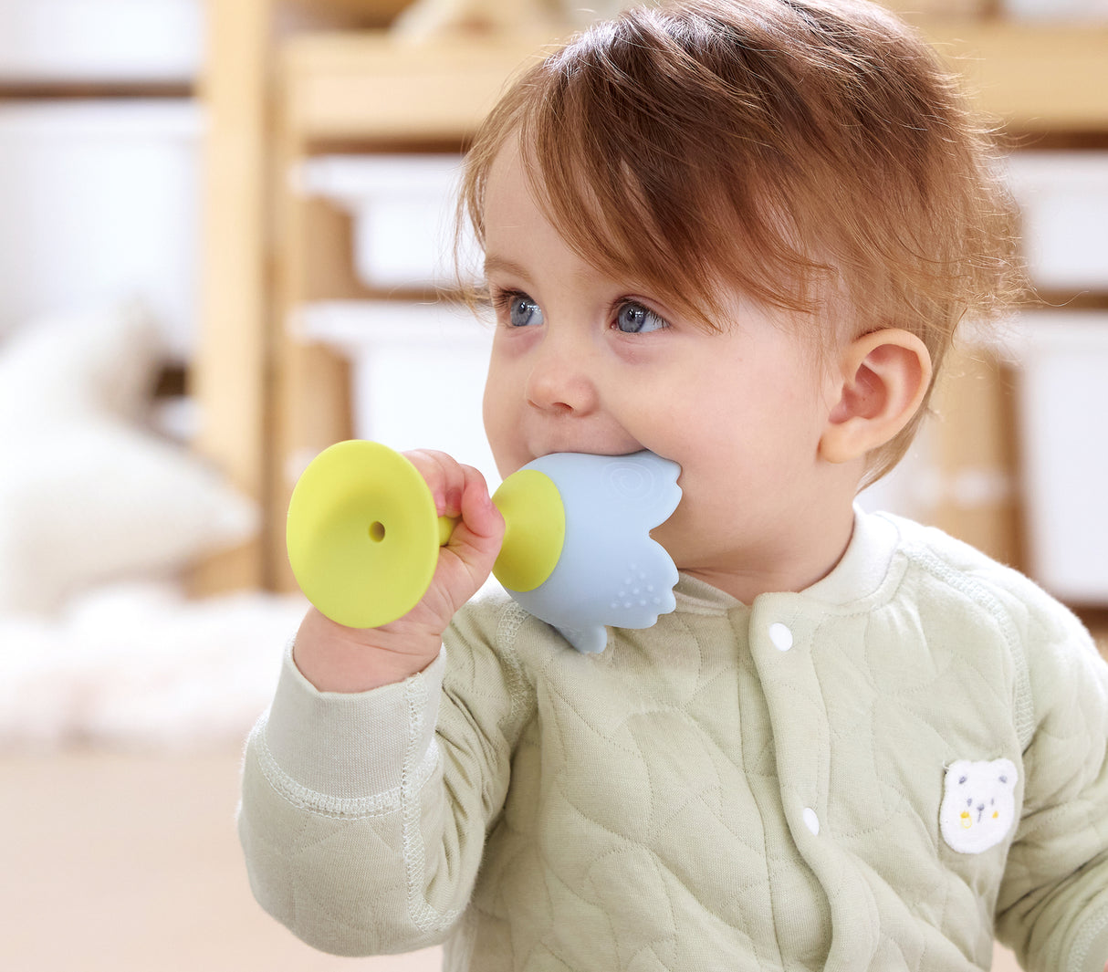Rattle & Teether Blue