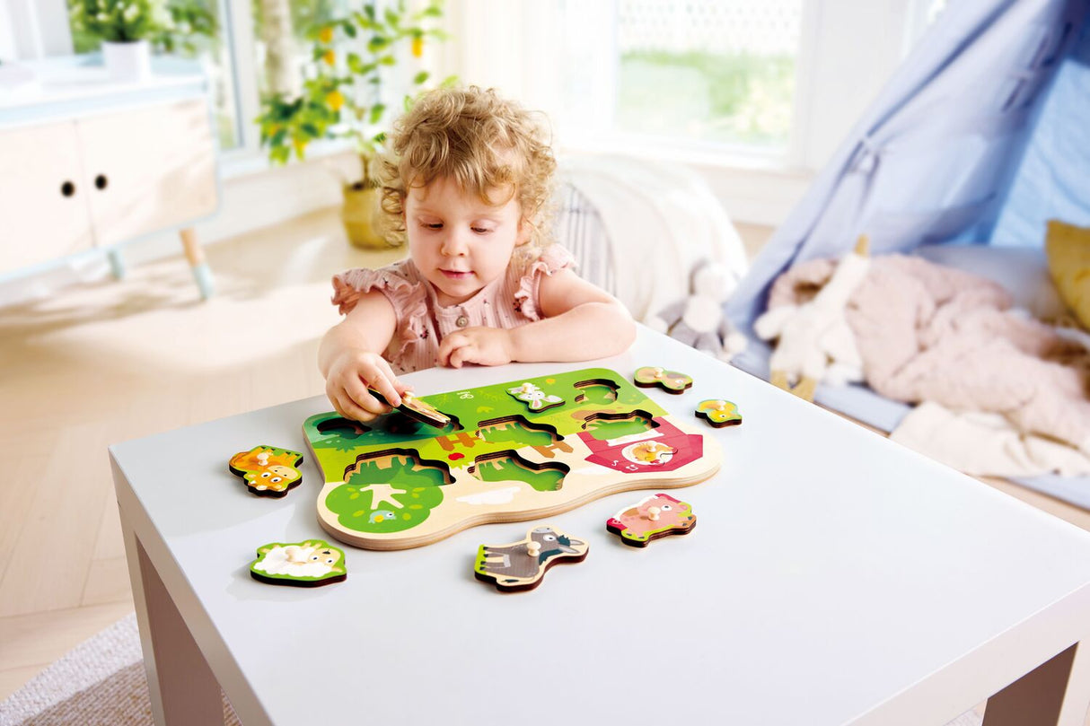 Farm Animals Peg Puzzle