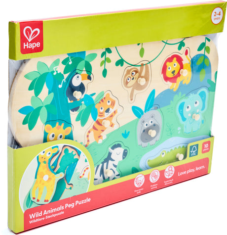 Wild Animals Peg Puzzle
