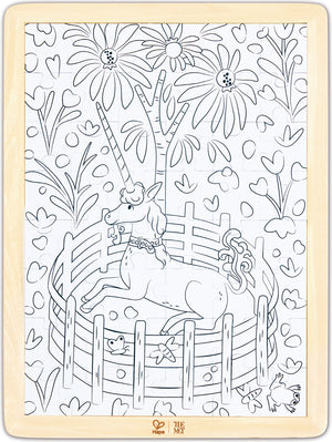 Unicorn in a Garden Puzzle