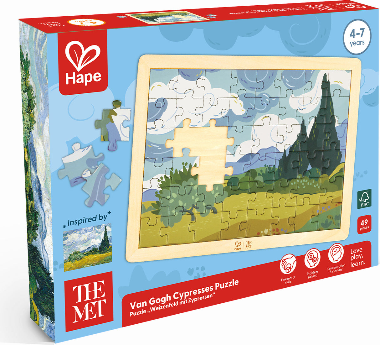 Van Gogh Cypresses Puzzle