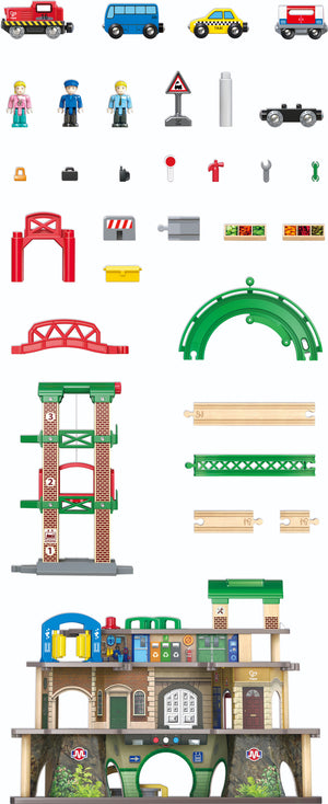 Multi-Level Railway City Set (DS)