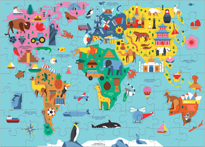 Map of the World Geography Puzzle