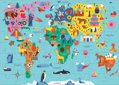 Map of the World Geography Puzzle