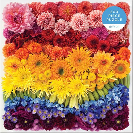 Rainbow Summer Flowers 500 Piece Puzzle