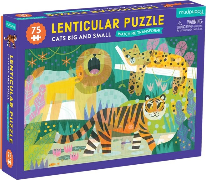 Cats Big & Small 75 Piece Lenticular Puzzle