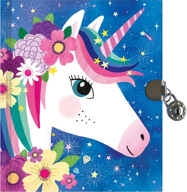 Unicorn Locked Diary