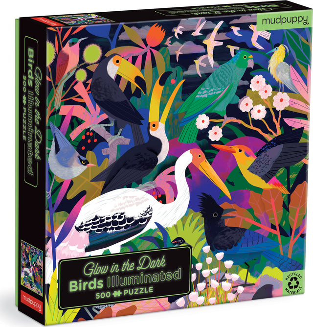 Birds Illuminated 500 Piece Glow in the Dark Puzzle