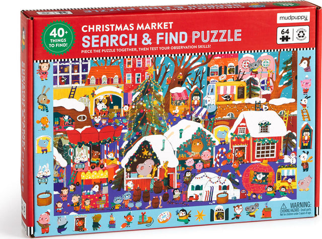 Christmas Market 64 Piece Search & Find Puzzle