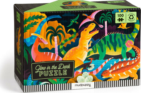 Dinosaur Park 100 Piece Glow in the Dark Puzzle