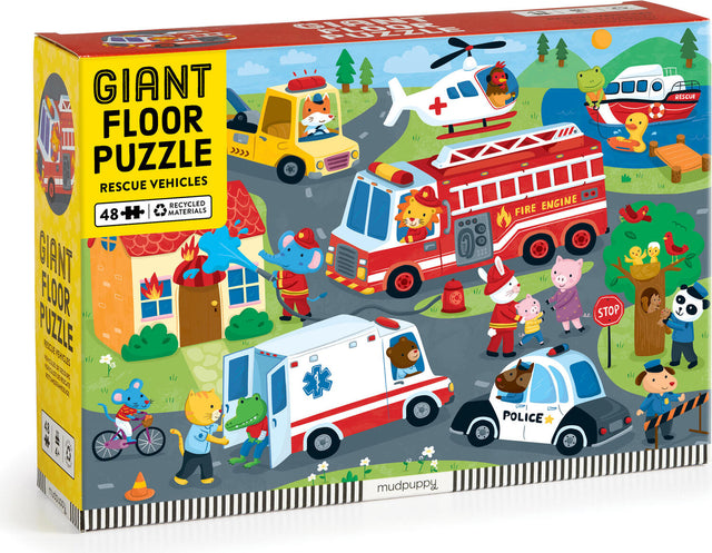 Rescue Vehicles 48 Piece Giant Floor Puzzle