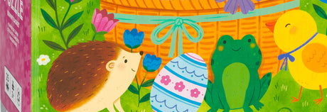 Bunny Basket 25 Piece Floor Puzzle with Shaped Pieces