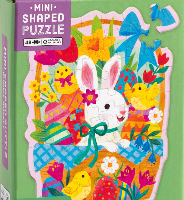 Bunny Basket 48 Piece Mini Shaped Puzzle