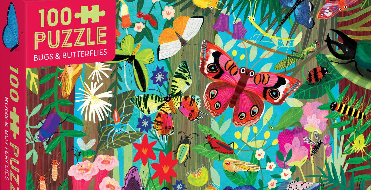 Bugs & Butterflies 100 Piece Puzzle