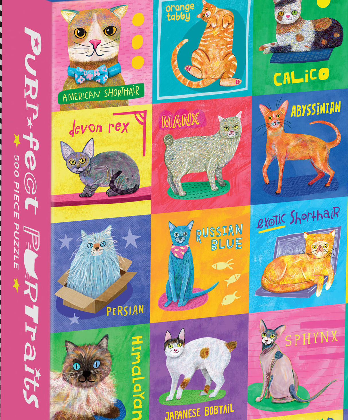 Purr-fect Portraits 500 Piece Family Puzzle