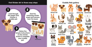 First Sticker Art: Cuddly Pets