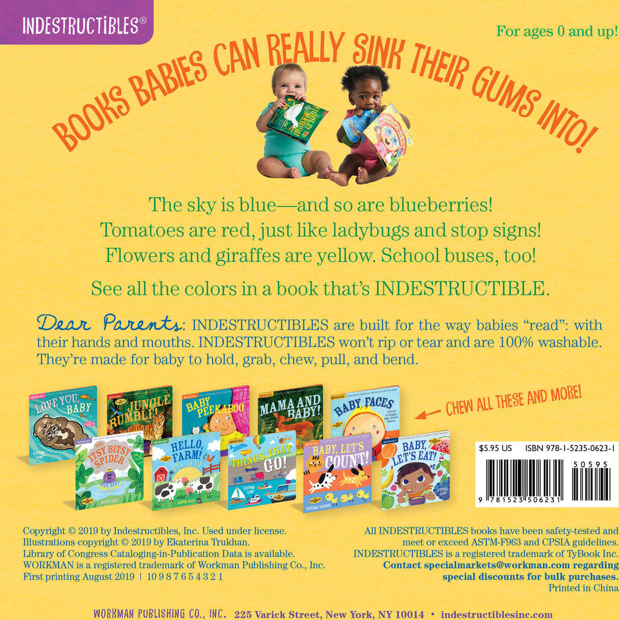 Indestructibles: Baby, See the Colors!: Chew Proof · Rip Proof · Nontoxic · 100% Washable (Book for Babies, Newborn Books, Safe to Chew)