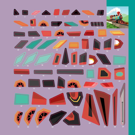 Paint by Sticker Kids: Trucks, Trains & More: Create 10 Pictures One Sticker at a Time!