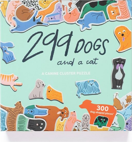 299 Dogs (and a cat) 300 Piece Puzzle - Gingerbread House Toys