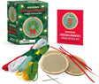 Wooden Christmas Ornaments Cross-Stitch Kit: Everything You Need to Create 3 Keepsakes
