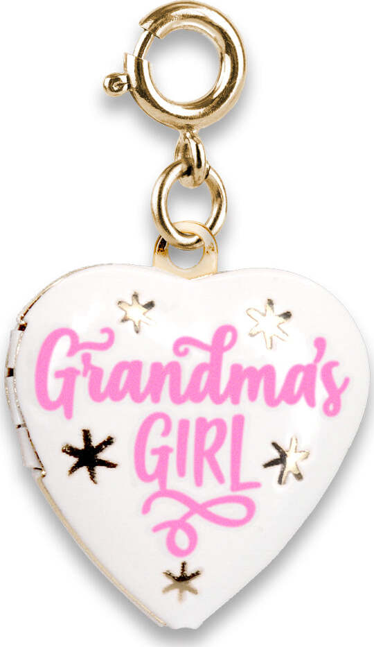 Gold Grandma's Girl Locket Charm