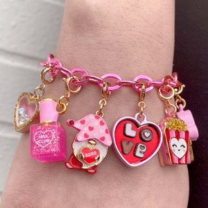 Gold Glitter Popcorn Charm