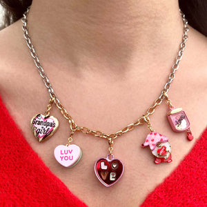 Gold Grandpa Girl's Locket Charm