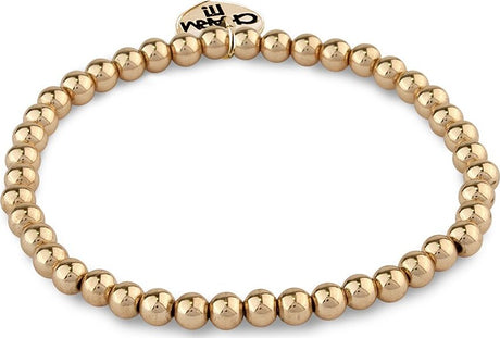 4mm Gold Bead Bracelet