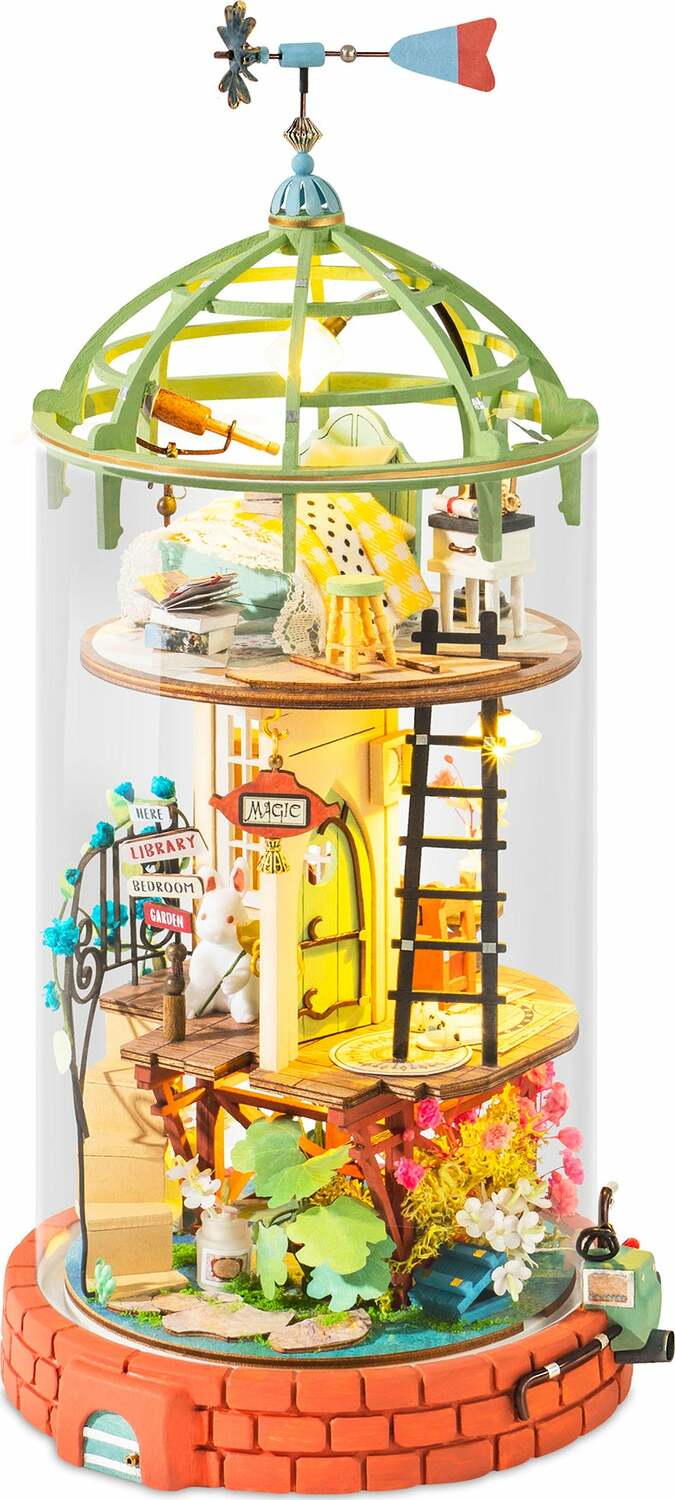 DIY Dollhouse Miniature House Kit - Domed Loft