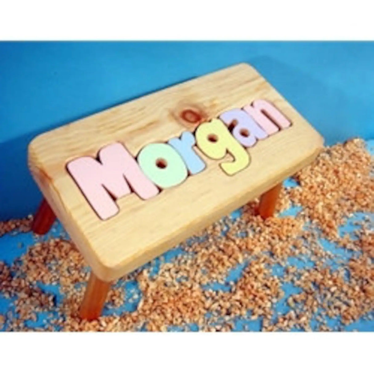 Personalized Name Puzzle Stool