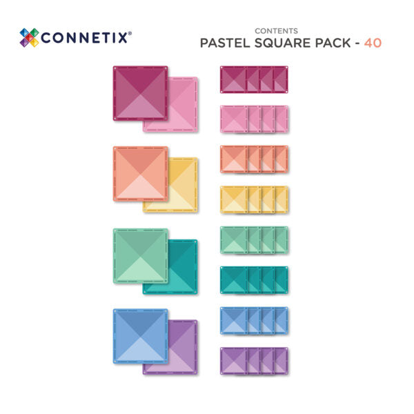 CX Pastel Square Pack 40pc