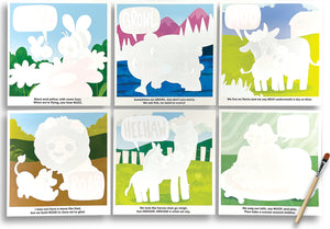 Water Amaze Water Reveal Boards - Baby Animals (13 PC Set)