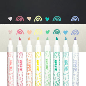 Vivid Pop! Water Based Paint Markers - Pastel - Set of 8