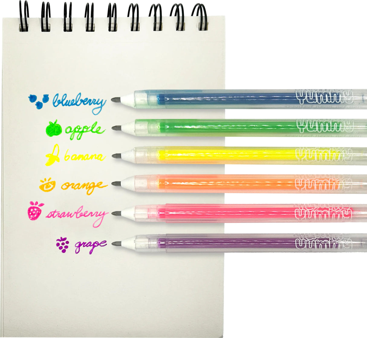 Yummy Yummy Scented Gel Pens - Neon - Set of 6