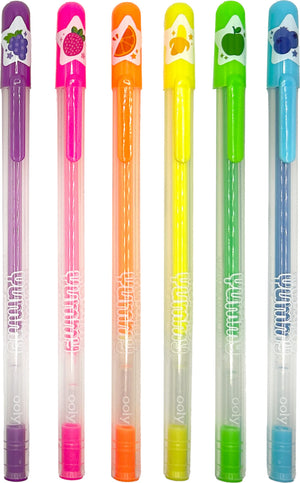 Yummy Yummy Scented Gel Pens - Neon - Set of 6