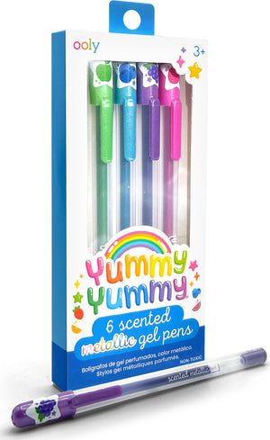 Yummy Yummy Scented Gel Pens - Metallic - Set of 6