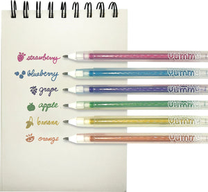 Yummy Yummy Scented Gel Pens - Metallic - Set of 6