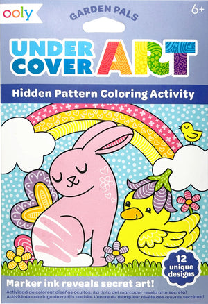 Undercover Art Hidden Pattern Coloring Activity Art Cards - Garden Pals