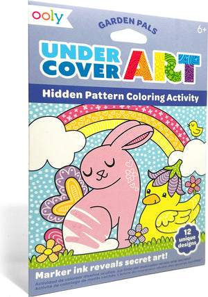 Undercover Art Hidden Pattern Coloring Activity Art Cards - Garden Pals