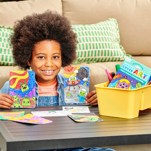 Undercover Art Hidden Pattern Coloring Activity Art Cards - Garden Pals